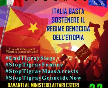 Manifestazione Tigray 22 luglio