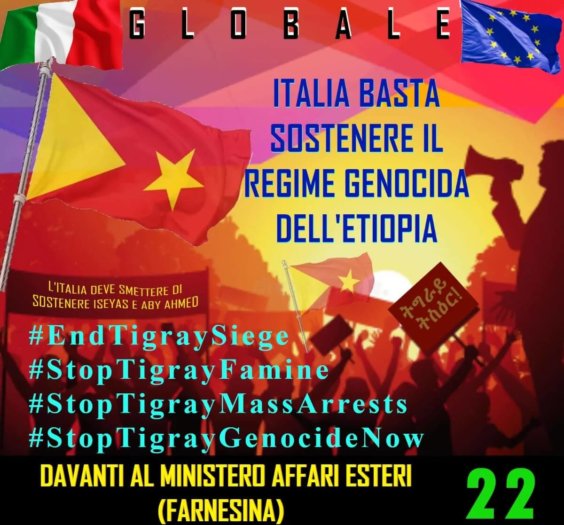 Manifestazione Tigray 22 luglio