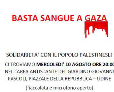 basta sangue a gaza