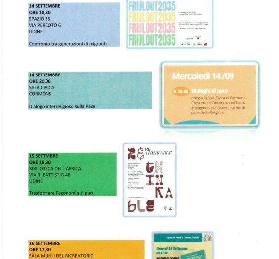 PROGRAMMA SETTEMBRE