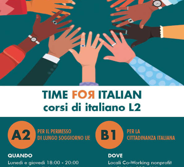 Corsi di italiano L2 : aperte le iscrizioni - TimeForAfrica