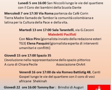 programma Borgo stazione dicembre ultimo