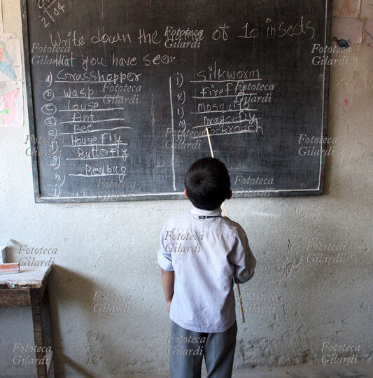 NEPAL - CHILD TO THE BLACKBOARD